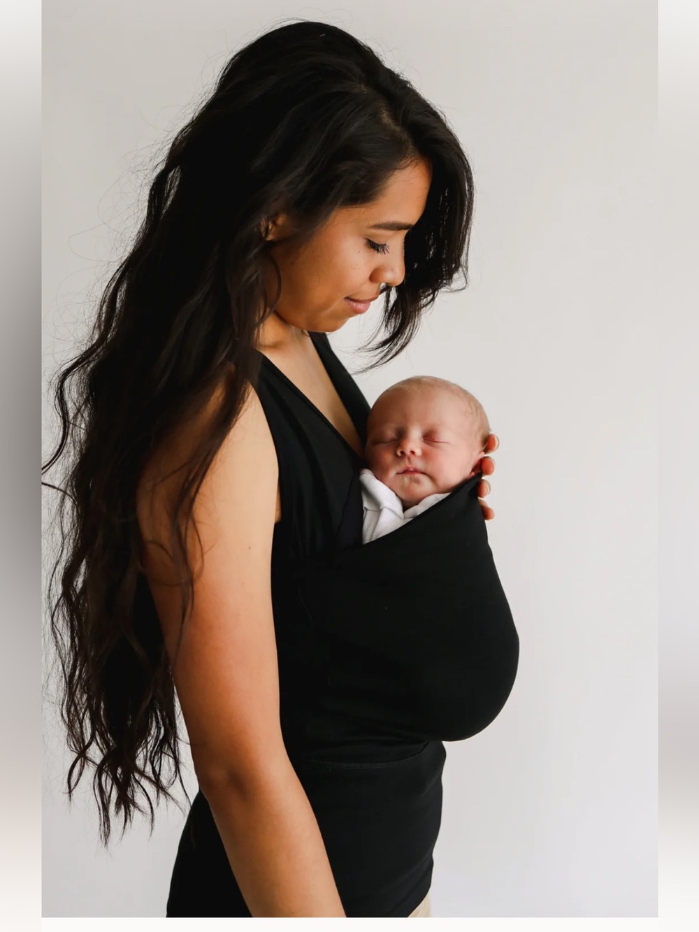 LALABU Black Babywearing Wrap Top